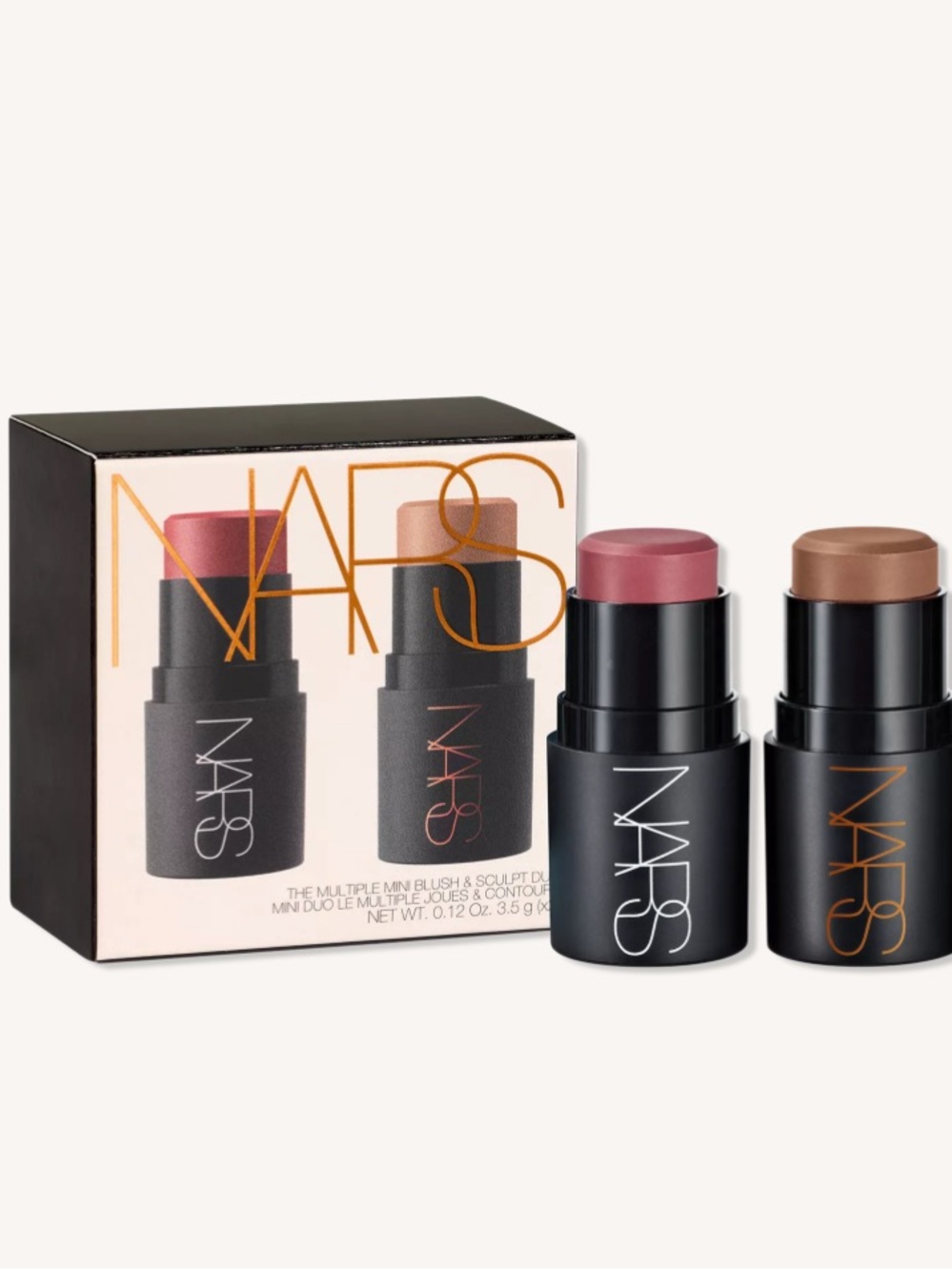 NARS Mini Blush & Sculpt Duo — Rose Pink & Warm Brown